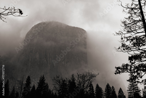 El Capitan in the Rain