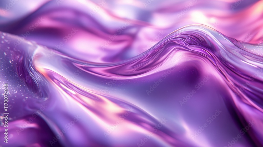 Abstract purple liquid flowing background texture.