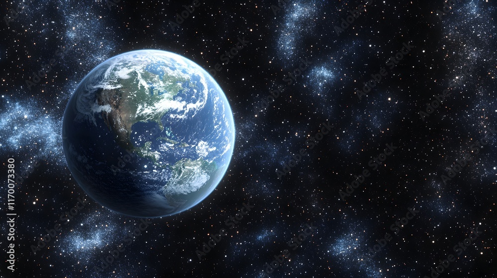 Fototapeta premium Earth Planet Space Celestial Galaxy Cosmos