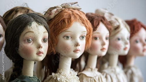 Enchanted Porcelain Dolls: A Collection of Exquisite Handmade Figurines photo