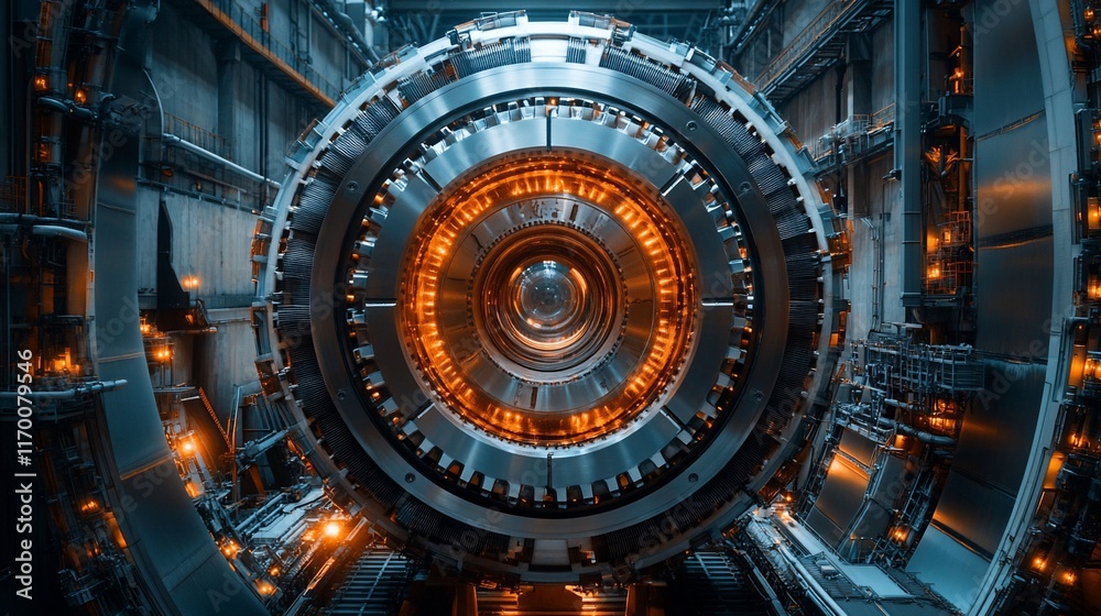 Fototapeta premium Advanced Technological Machine Interior Design