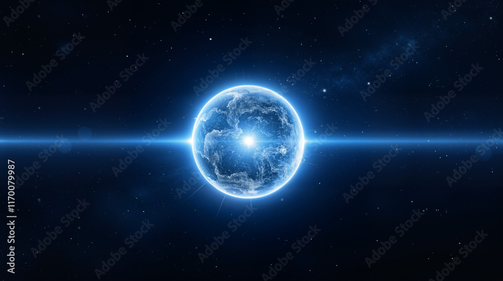 Obraz premium blue planet earth