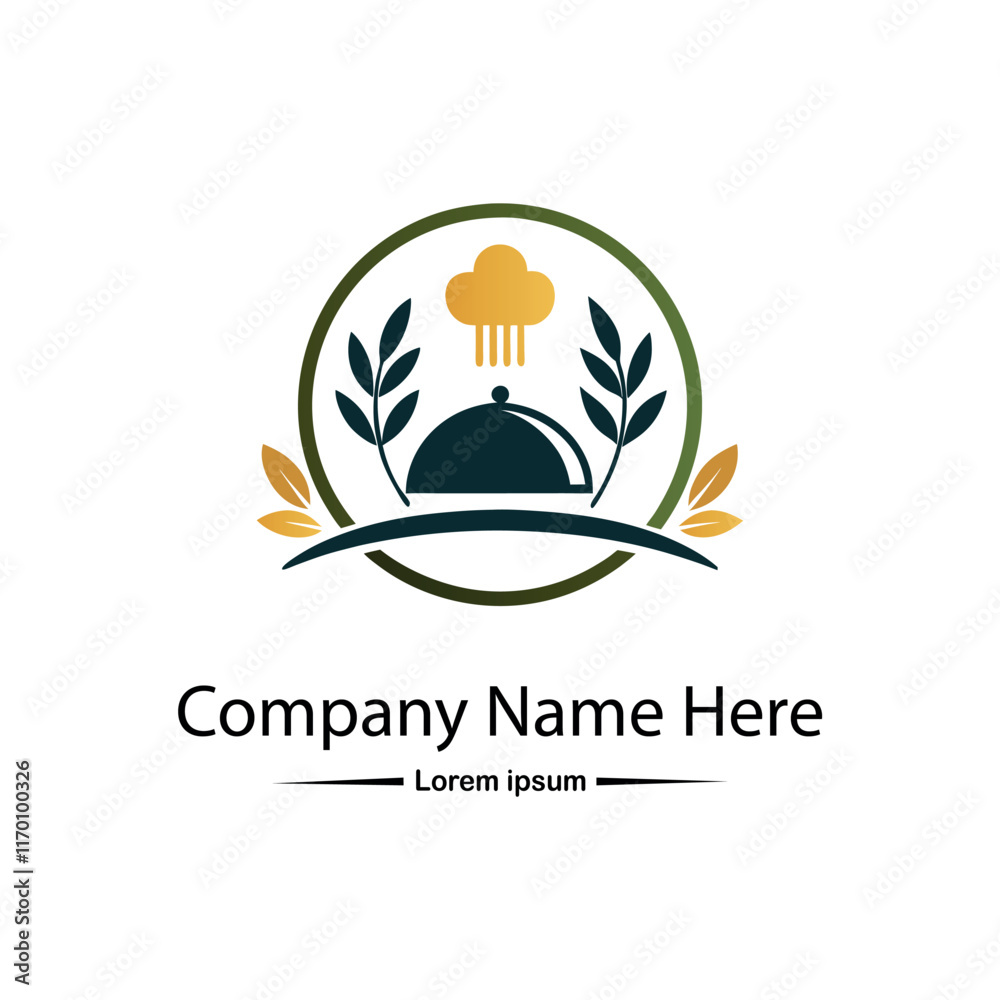 Naklejka premium Restaurant Logo