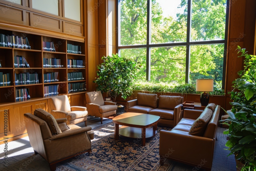 Collaborative learning space in a historic educational institution online degree programs virtual lectures structured curriculum cozy environment Collaborative learning space in a historic educational institution online degree programs virtual lectures structured curriculum cozy environment