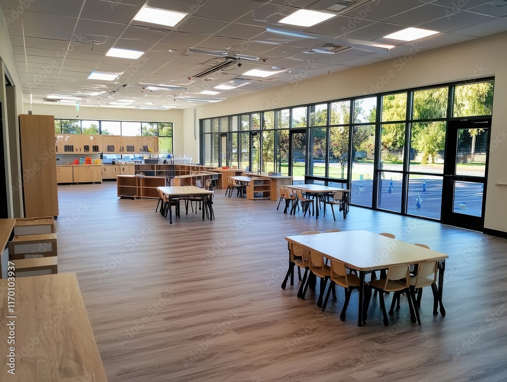 Collaborative learning space showcasing hybrid teaching methods modern classroom design interactive environment innovative learning approaches Collaborative learning space showcasing hybrid teaching methods modern classroom design interactive environment innovative learning approaches