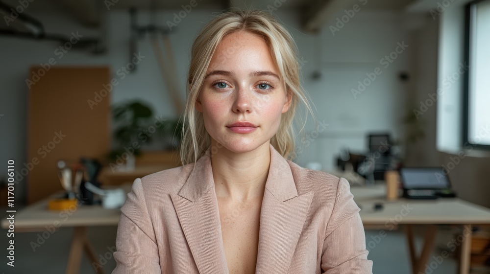 Portrait of a young businesswoman in a modern office Portrait of a young businesswoman in a modern office