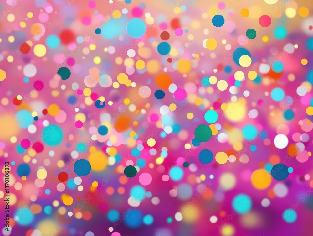 Colorful bokeh sparkles with vibrant pink, blue, green and glittery particles forming a patterned digital art design background. Colorful bokeh sparkles with vibrant pink, blue, green and glittery particles forming a patterned digital art design background.
