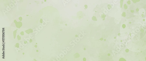 Natural green watercolor background for fresh watercolor textures background.