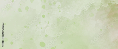 Vector green watercolor background for textures background