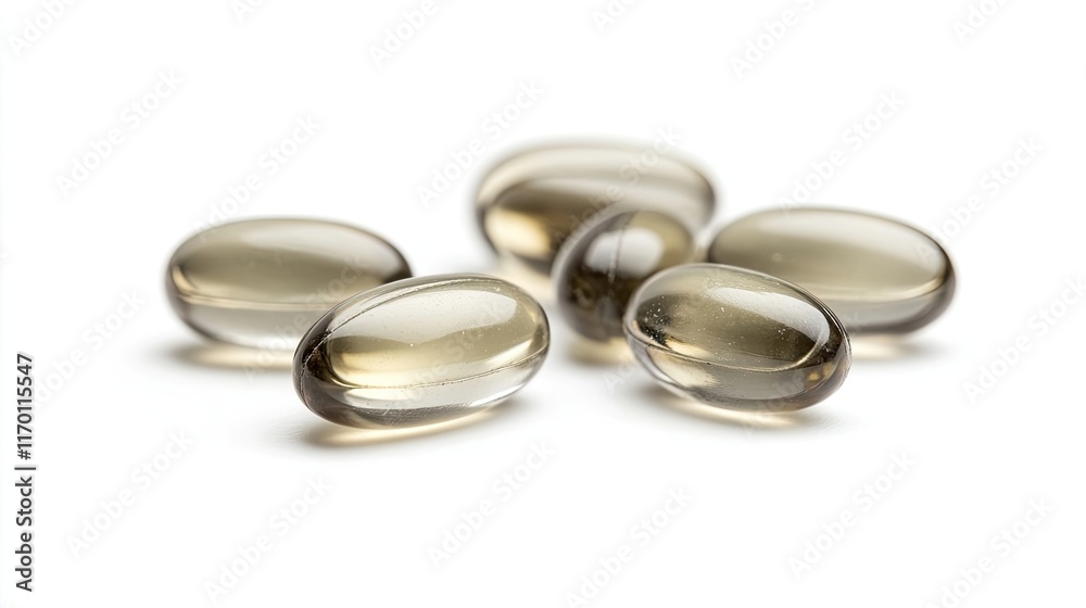Capsules isolated on white background Capsules isolated on white background