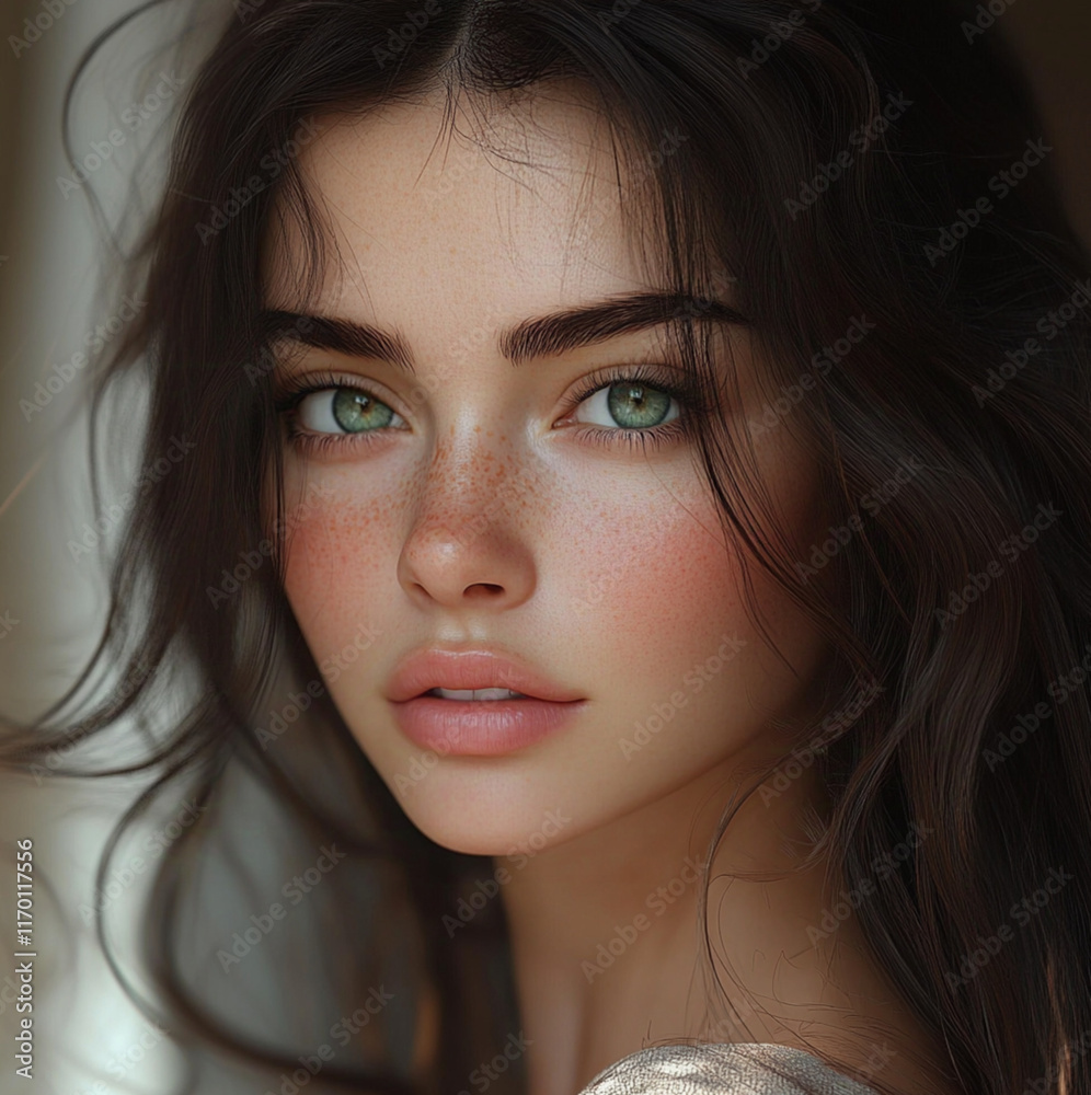 beautiful woman as would be rendered by an AI rendering another AI's idea of a beautiful woman beautiful woman as would be rendered by an AI rendering another AI's idea of a beautiful woman