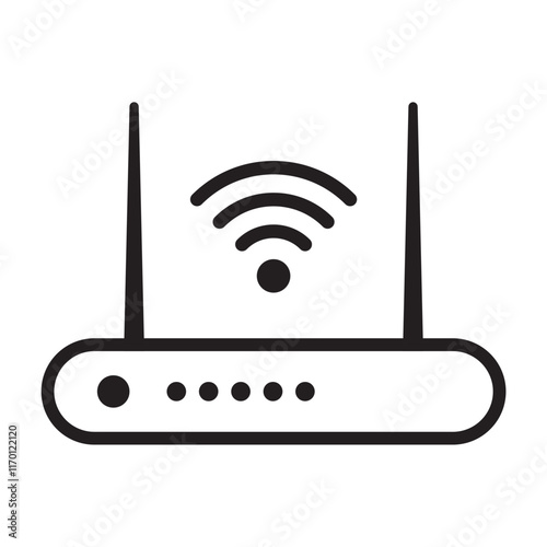wireless router repeater icon vector for graphic design, logo, web site, social media, mobile app, ui illustration