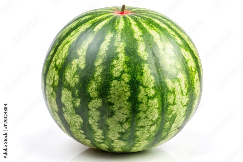 Juicy watermelon, isolated on white background. High-resolution stock photo ideal for summer food imagery. Juicy watermelon, isolated on white background. High-resolution stock photo ideal for summer food imagery.