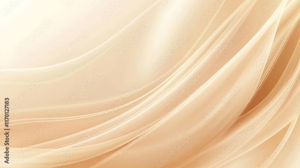 Abstract Beige Swirling Fabric Design Background Abstract Beige Swirling Fabric Design Background