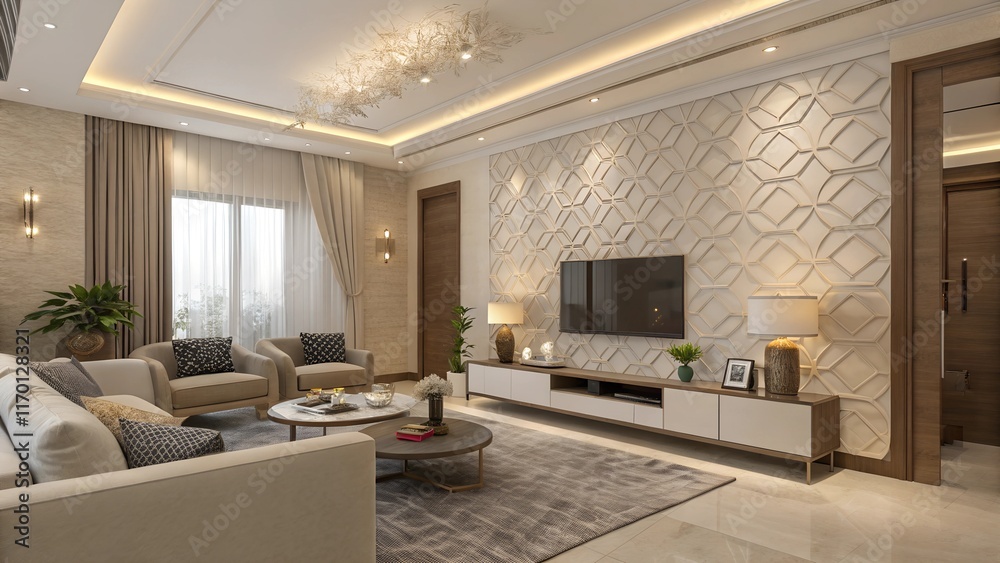 Fototapeta premium living room interior