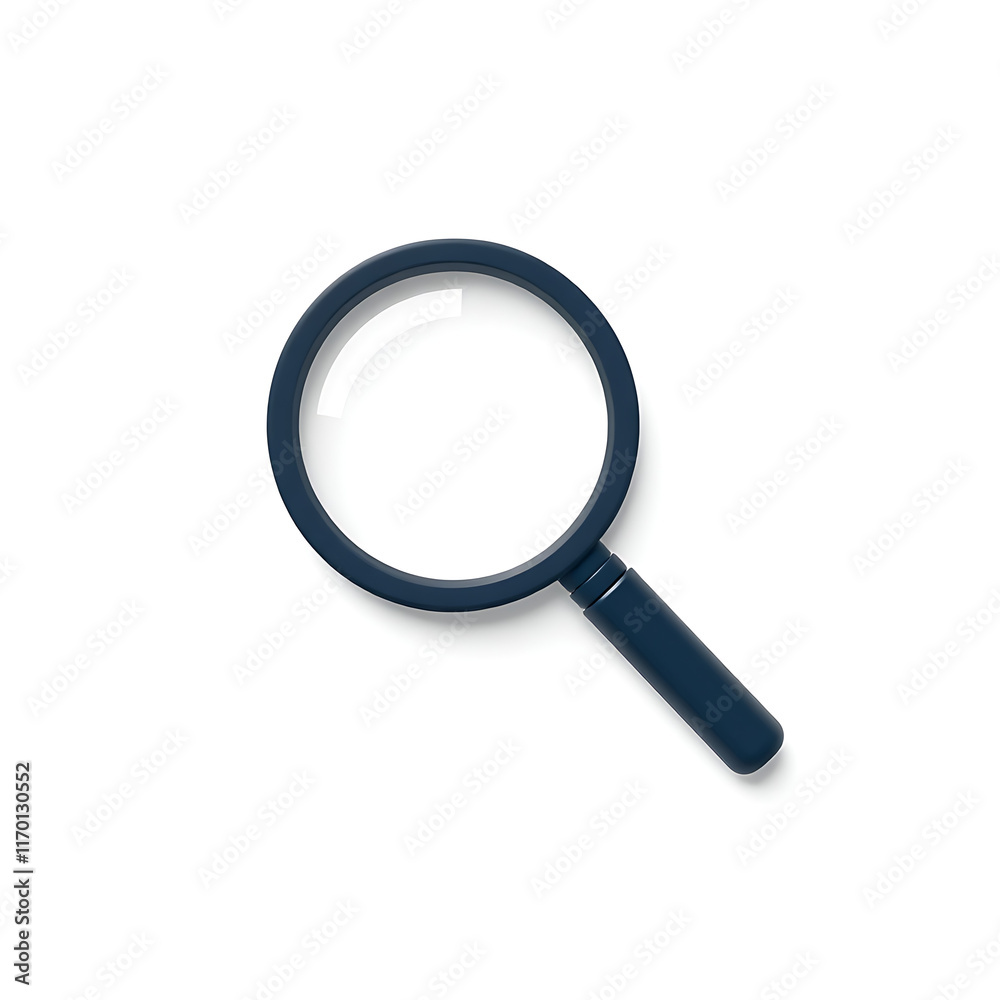 A simple magnifying glass icon for search concepts, minimalist design on a white background. A simple magnifying glass icon for search concepts, minimalist design on a white background.