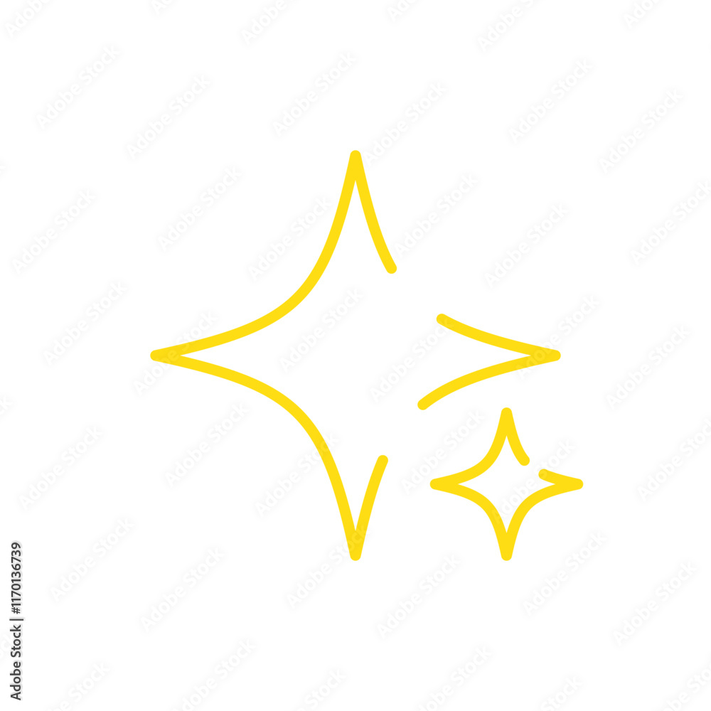 Obraz premium shine icon isolated on white background. vector illustration.