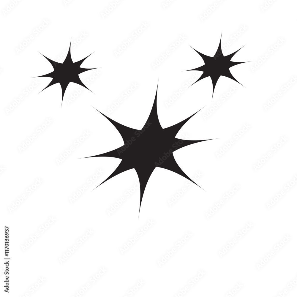 shine icon isolated on white background. vector illustration. shine icon isolated on white background. vector illustration.