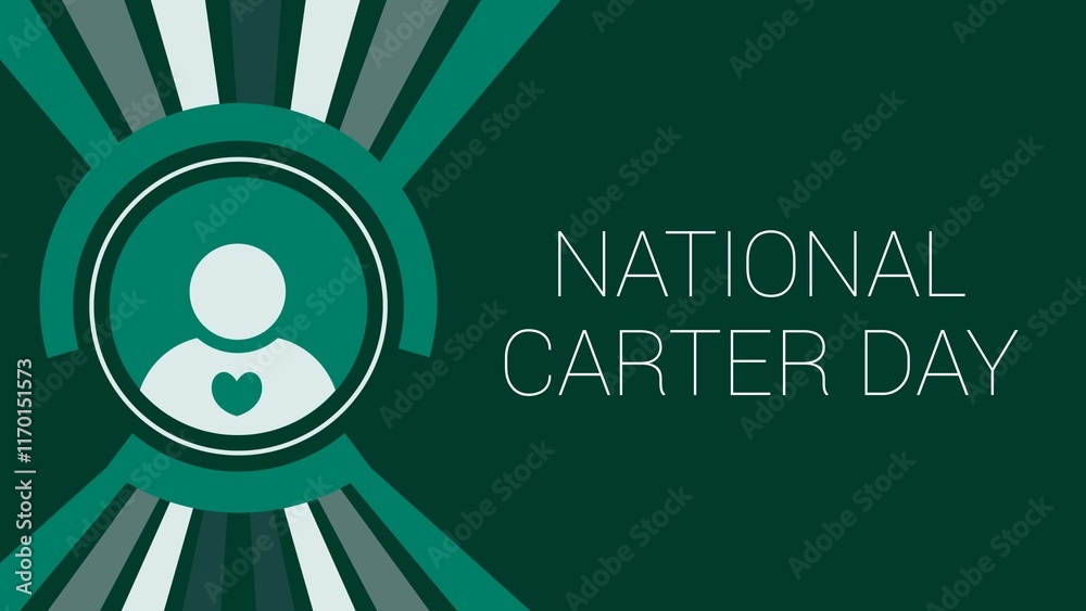 Fotografie National Carter Day web banner design illustration