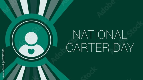 National Carter Day web banner design illustration 
