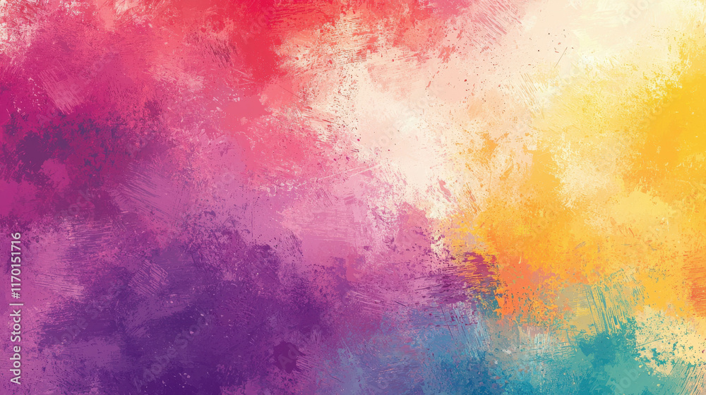 Fototapeta premium Vibrant Artistic Brushstroke Abstract Background in Digital Style