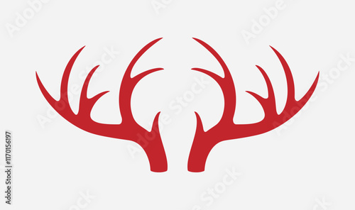 Antler logo, Deer logo, Wild animal, Deerhorn logo illustration vector