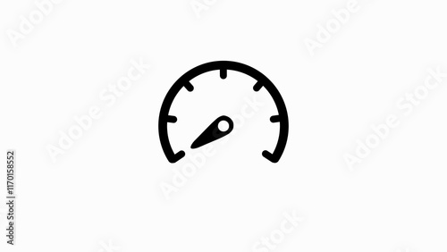 Speedometer icon, high performance racing increase and decrease concept. car dashboard concept.