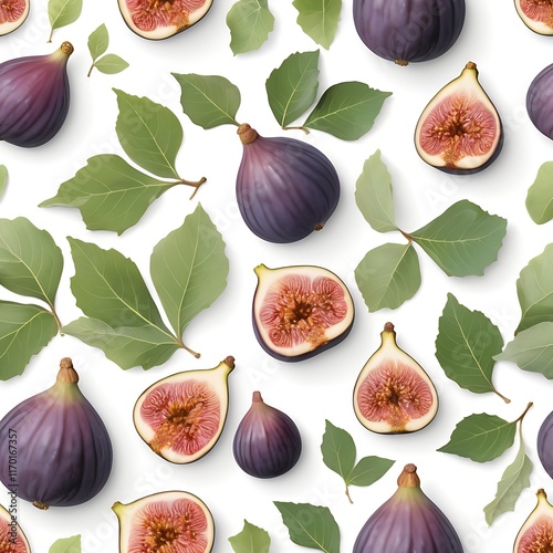  figs isolated on white background photo