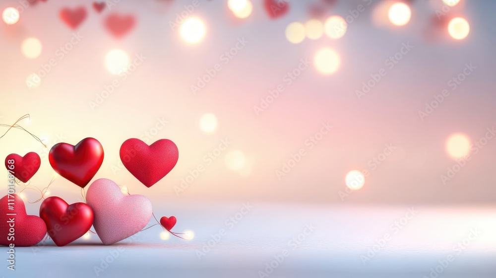 A Valentines Day sale banner with bold red text, hearts, and glowing light accents. A Valentines Day sale banner with bold red text, hearts, and glowing light accents.