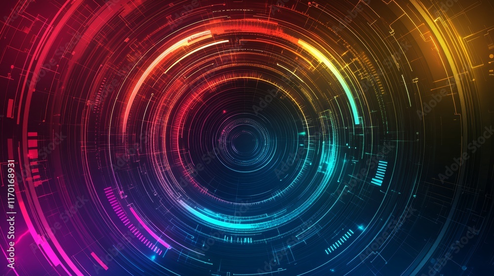 Colorful motion elements with neon led illumination Abstract futuristic background Colorful motion elements with neon led illumination Abstract futuristic background