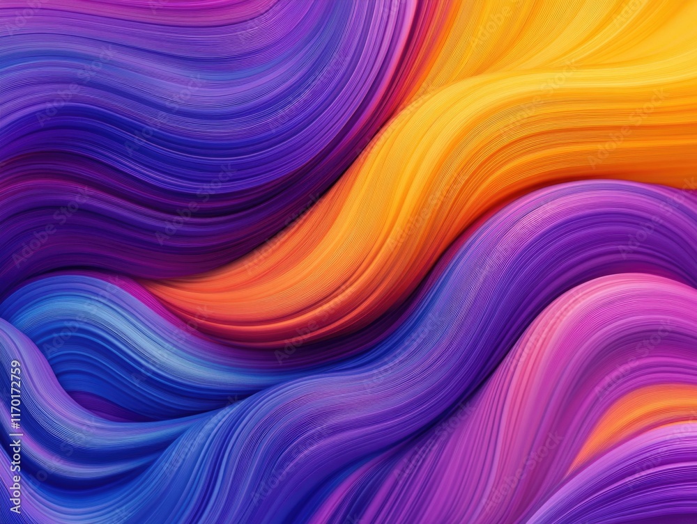 The image displays a vivid abstract art piece with swirling, fluid patterns in hues of orange, purple, and blue. It could be used for backgrounds, designs, or as stock art. The image displays a vivid abstract art piece with swirling, fluid patterns in hues of orange, purple, and blue. It could be used for backgrounds, designs, or as stock art.