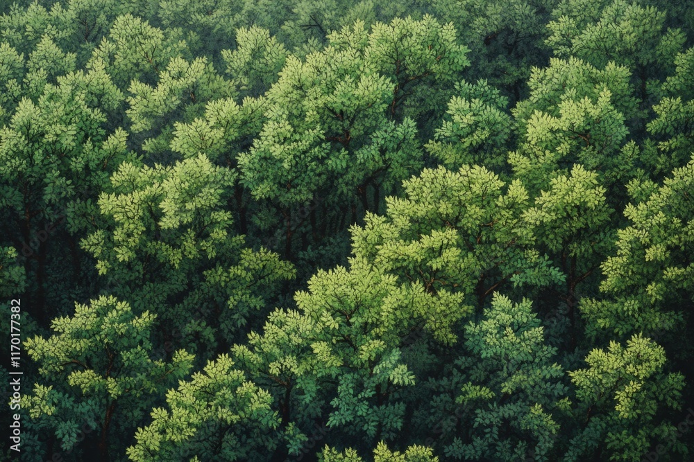 Aerial view of lush green forest canopy. (15) Aerial view of lush green forest canopy. (15)