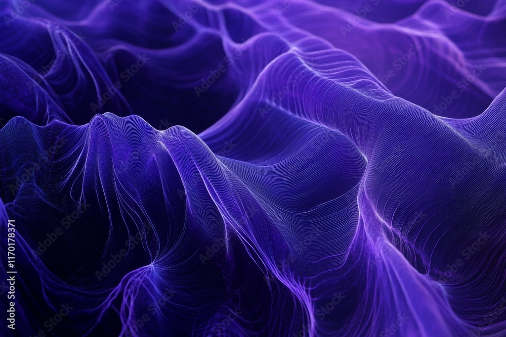 Obraz premium Abstract purple flowing wave background.