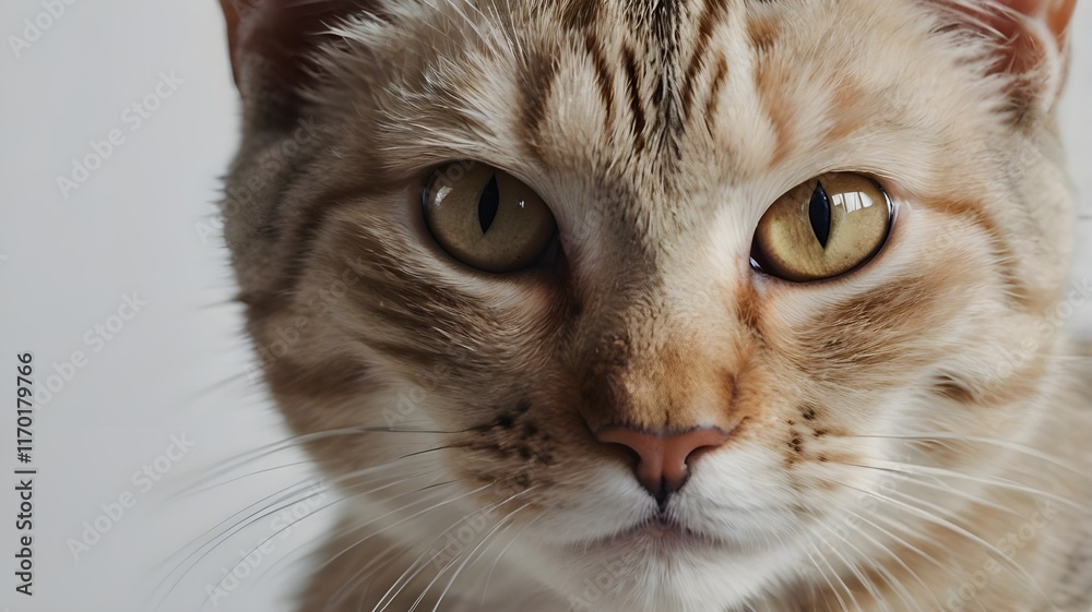 close up portrait of a cat
