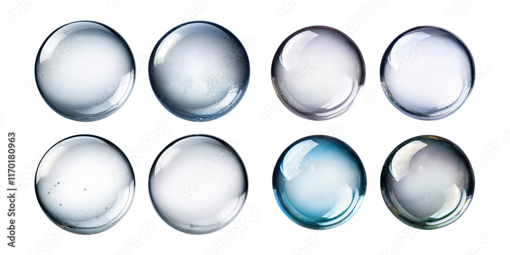 Colorful Transparent Spheres on a Backdrop Colorful Transparent Spheres on a Backdrop