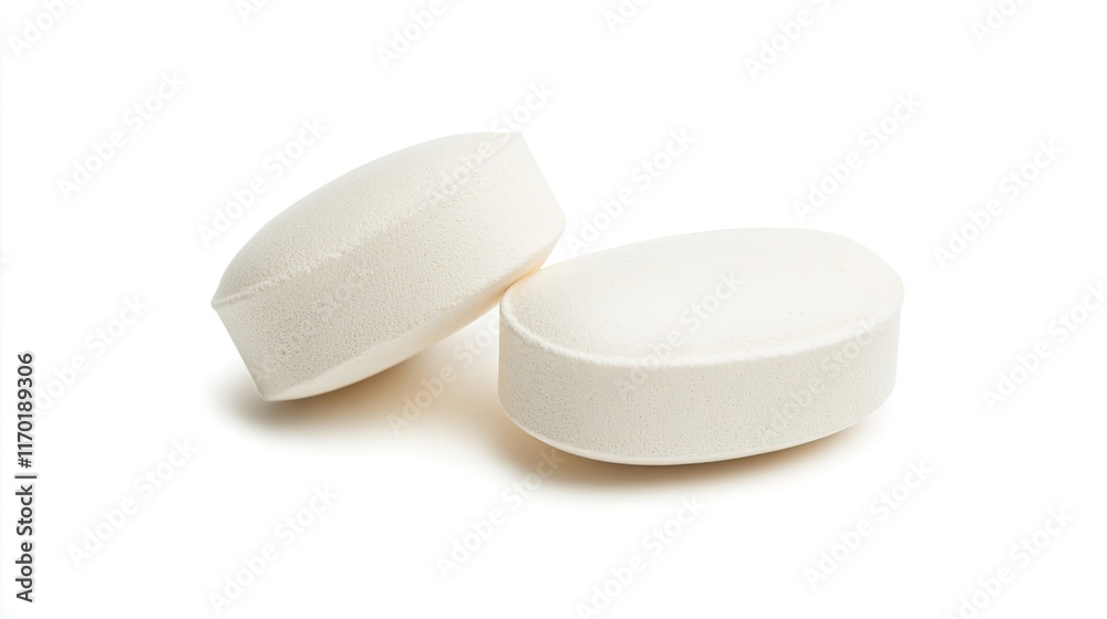 Pair of tablets isolated on white background Pair of tablets isolated on white background