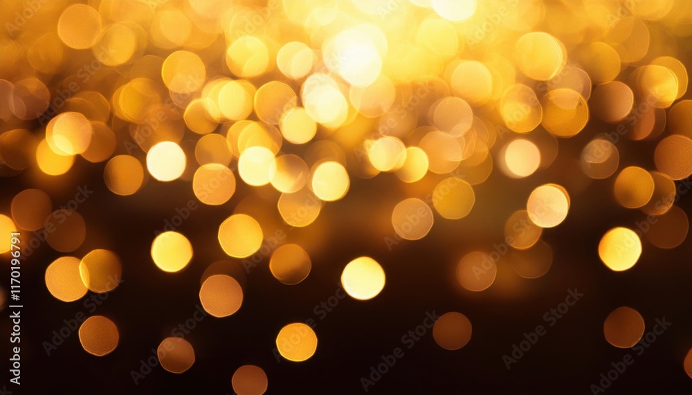 Golden Bokeh Lights Background: Festive Sparkle and Shimmer Golden Bokeh Lights Background: Festive Sparkle and Shimmer