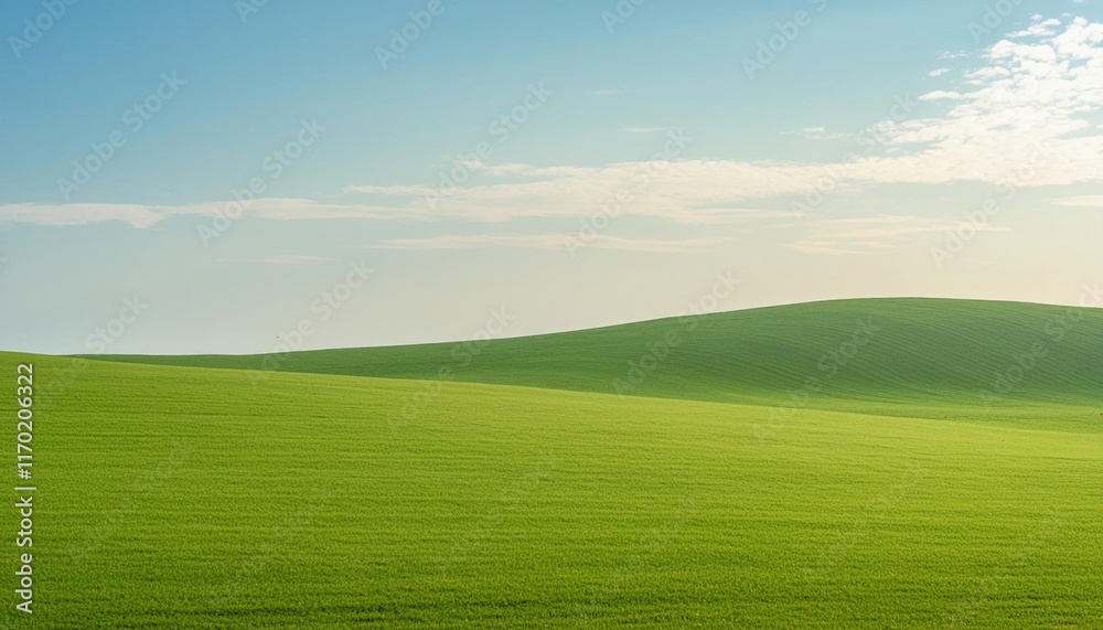 Serene Rolling Hills Under a Calm Sky Serene Rolling Hills Under a Calm Sky