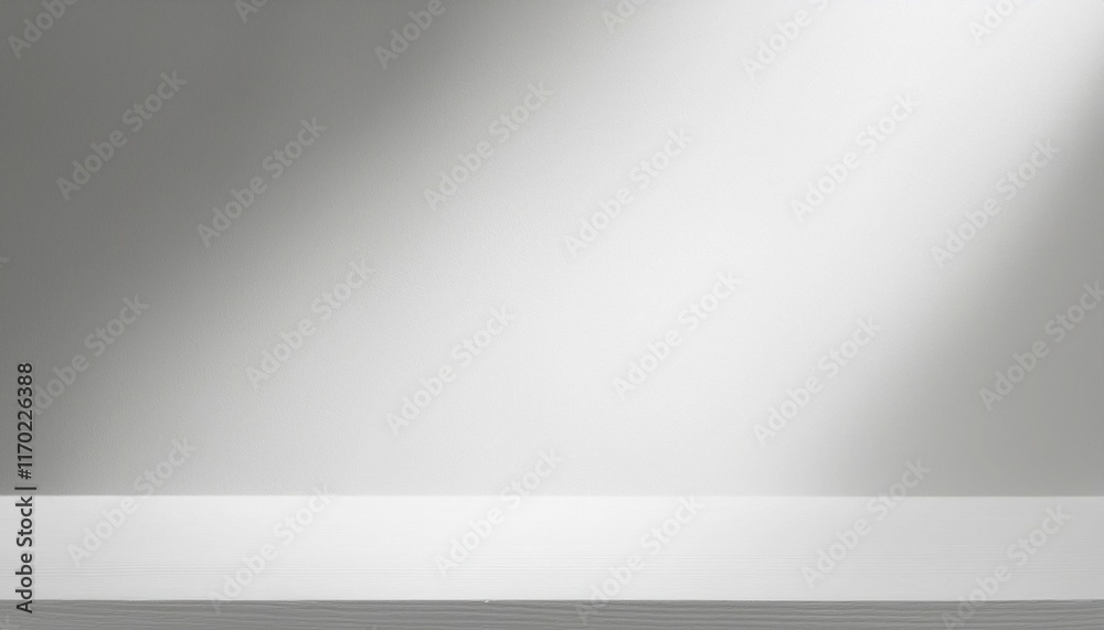 Clean Minimalist White Studio Background with Subtle Lighting Clean Minimalist White Studio Background with Subtle Lighting