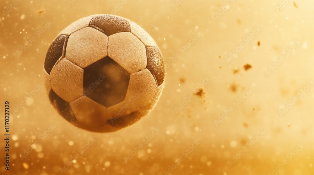 Fototapeta premium Exciting soccer match highlights stadium arena action shots dynamic environment close-up view sports concept