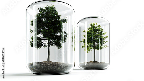 Innovative Carbon Credit Solutions for Sustainable Tree Preservation Eco-Friendly Environment Artistic Perspective