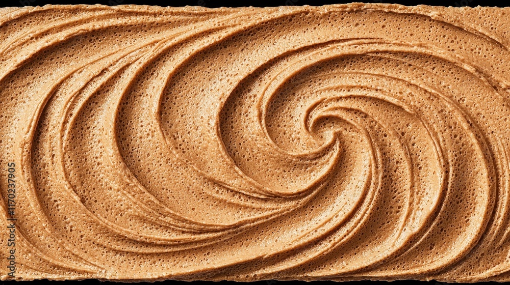 Creamy Brown Swirl Texture of Whipped Chocolate or Coffee Mixture Creamy Brown Swirl Texture of Whipped Chocolate or Coffee Mixture