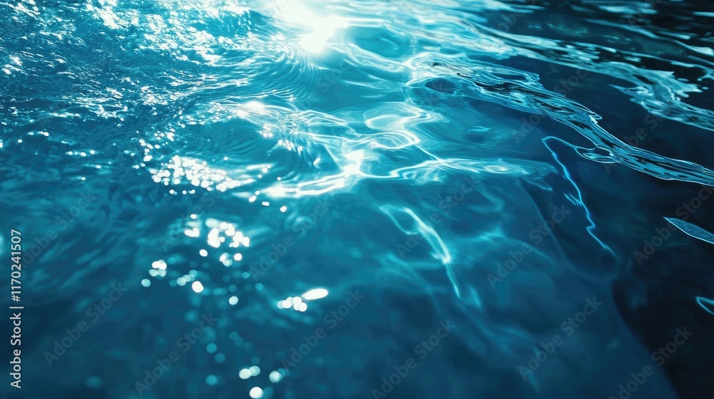 Clear blue water surface with splashes and ripples, ideal for summer-themed banners, cosmetic product promotions, and skincare branding with copy space. Clear blue water surface with splashes and ripples, ideal for summer-themed banners, cosmetic product promotions, and skincare branding with copy space.