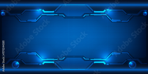 Abstract technology background. Futuristic digital space technology concept.
