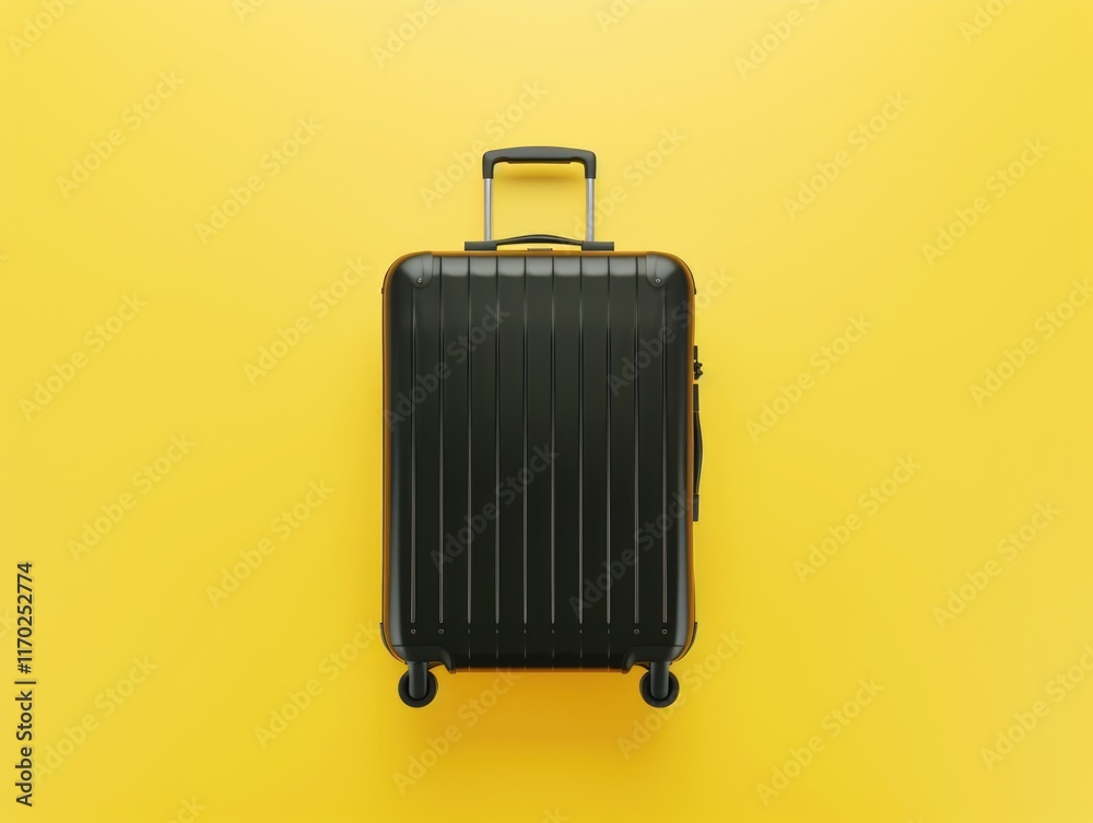 A suitcase with a built-in solar panel, symbolizing travel and sustainable energy solutions. A suitcase with a built-in solar panel, symbolizing travel and sustainable energy solutions.