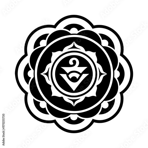 Formation chakra icon in filled style