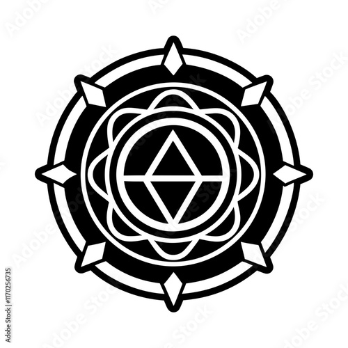 A filled style icon of healing symbol