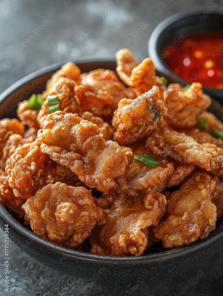 A delicious serving of fried dumplings, perfect for sharing or snacking. The crispy exterior is complemented by the juicy and savory interior. A delicious serving of fried dumplings, perfect for sharing or snacking. The crispy exterior is complemented by the juicy and savory interior.