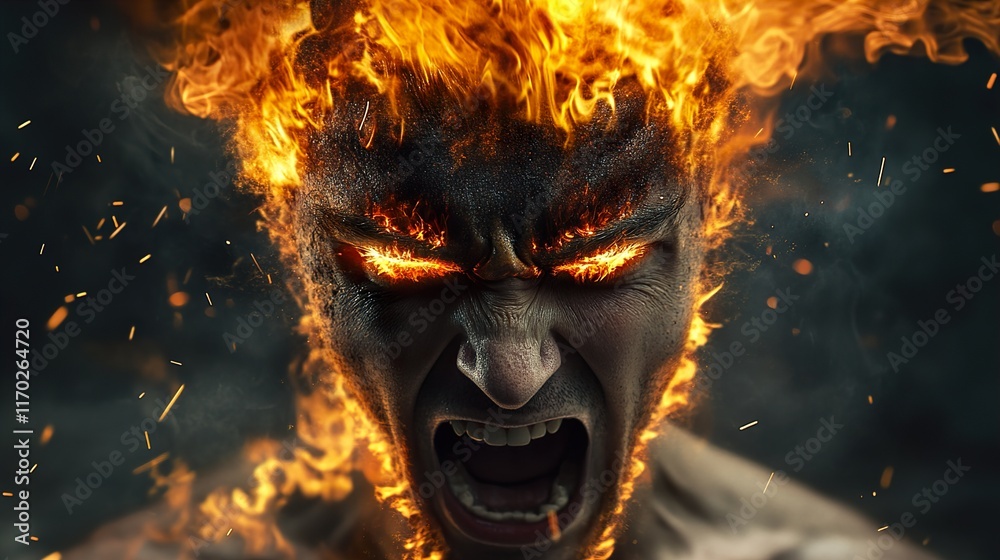 Infernal Scream: A fiery portrait of human rage Infernal Scream: A fiery portrait of human rage