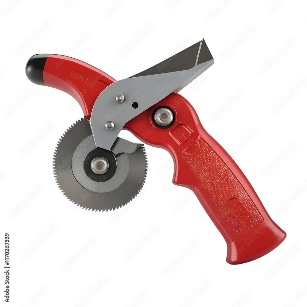 Red Ergonomic Pipe Cutter Precision Circular Blade and Industrial Design Red Ergonomic Pipe Cutter Precision Circular Blade and Industrial Design